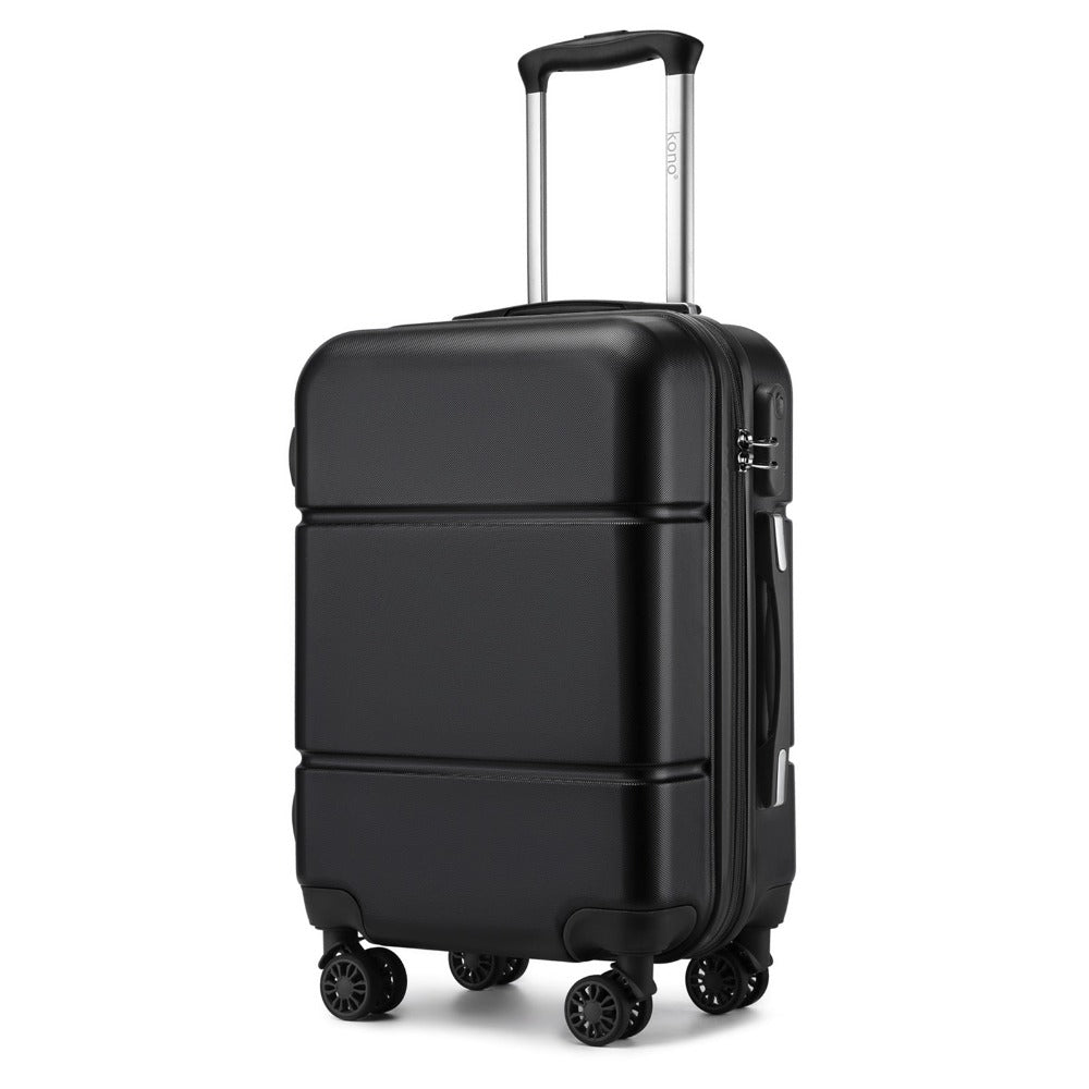 1 pieza de maleta de cabina de 20 pulgadas (55 cm) de ABS prémium con candado de combinación seguro para viajes sin esfuerzo, regreso a clases, regalo de vacaciones