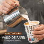 Vasos Cafe Desechables - Vasos Cartón Para Llevar Bebidas Calientes en Hostelería, Eventos y Catering - LAN&LAN