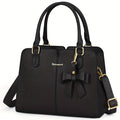 RAINS MORE Bolso de Mano Mediano para Mujer de Cuero Sintético, Bolso de Moda Antirrobo para Mujer, Bolso de Hombro, Bolso Cruzado, Adecuado para el Trabajo, Negocios y Ocio