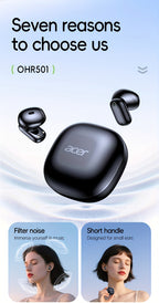 Auriculares Bluetooth | Los auriculares inalámbricos Acer OHR501 presentan un diseño semi-intrauditivo con cancelación de ruido, lo que