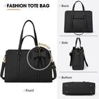 NEWHEY Bolso de Mano Mujer, Bolso Grande para Trabajo y Escuela, Bolso de Hombro de Cuero Sintético 39.62 cm, Estilo Contemporáneo
