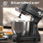 Procesador de Alimentos SUPERLEX 800 W con Bol de Acero Inoxidable de 4.5L - Amasadora Profesional con 10 Velocidades, Gancho para Masa, Batidor y Raspador - Mezcladora de Pie para Pan, Pasteles y Más