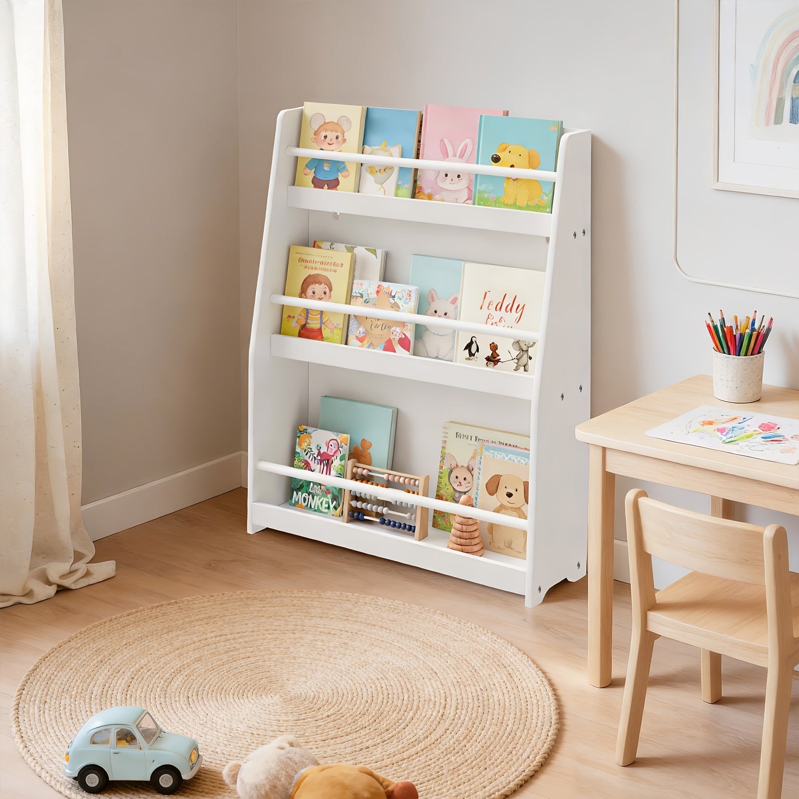 Estantería de almacenamiento 1pc | Organización de libros hogar y almacén