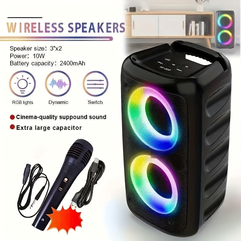 Altavoz Bluetooth para música en casa y al aire libre | 2400mAh