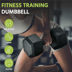 Juego de 2 Mancuernas Costoffs, Mancuernas de Hierro Fundido Hexagonales para Aeróbica, Gimnasia y Entrenamiento de Fitness
