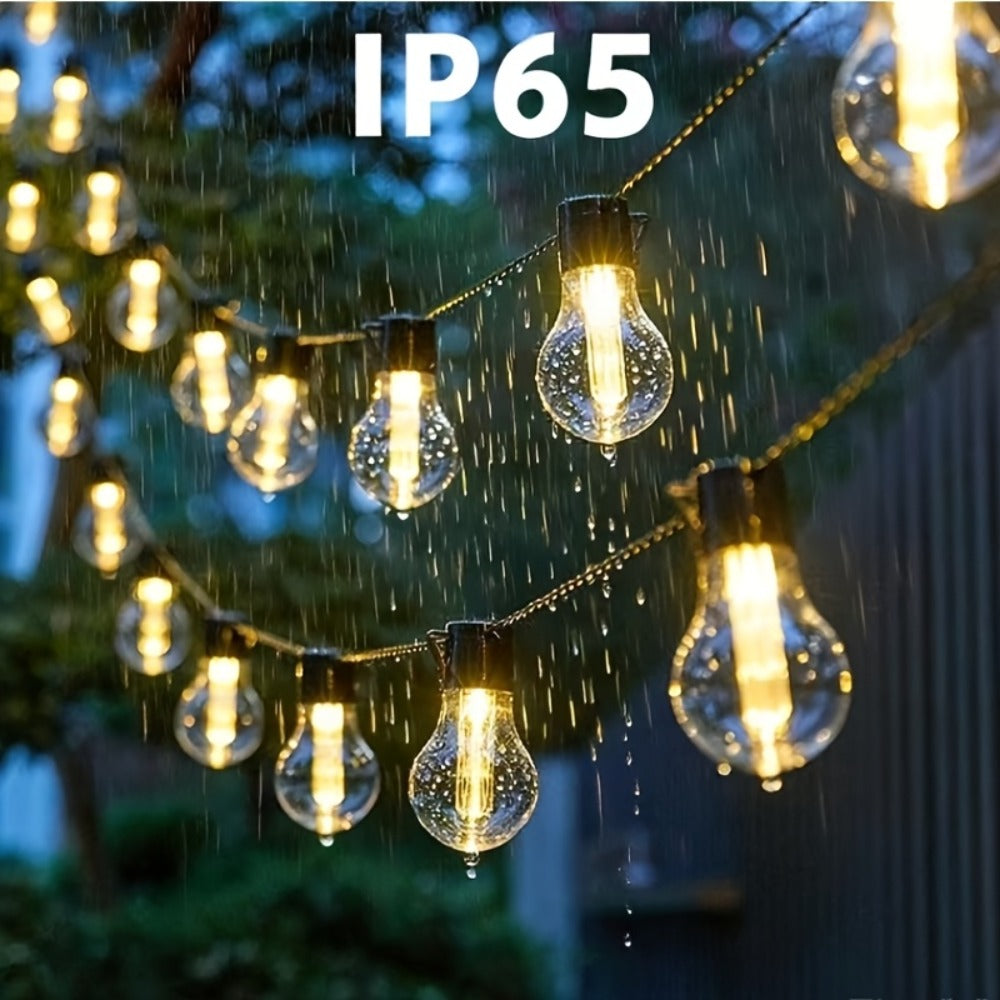 Guirnalda LED solar de ocho modos | Para jardín, camping y fiestas