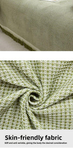 Gris Oscuro Gran Tamaño Cubierta Sofá Textura Waffle Tejido Extra Suave Duradero Fácil Limpiar Totalmente Tapizada Antideslizante Resistente Mascotas Todo Uso Todo Temporada Estilo Minimalista