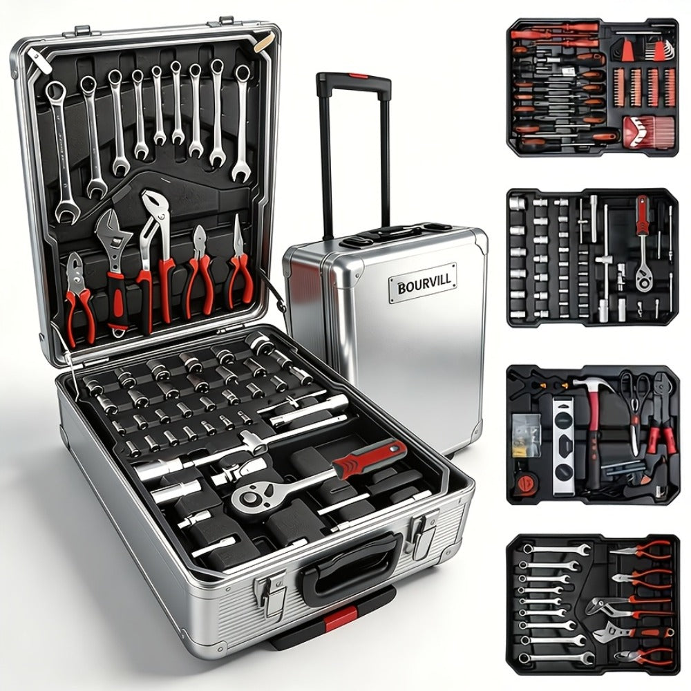 Kit de herramientas | Juego de herramientas de 899/53/51/46 piezas, kit de herramientas de maquinaria para reparaciones del hogar y kit de