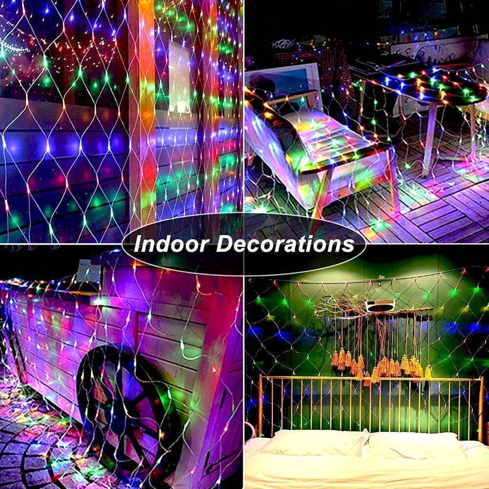 Luces de malla LED decorativas | Navidad jardín fiestas y eventos