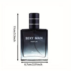 Perfume para hombre de 55 ml + 3 ml, colonia con notas de madera, leche, cítricos y ébano, desprende un aroma caballeroso y duradero, perfecto para citas, fiestas y para regalar, regalos de San Valentín