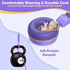 Auriculares con cable para niños New Bee KH20, tipo supraurales, limitador de volumen de 85 dB, compartir audio, plegables, ajustables, estéreo, para niños, aptos para escuela/tableta/PC
