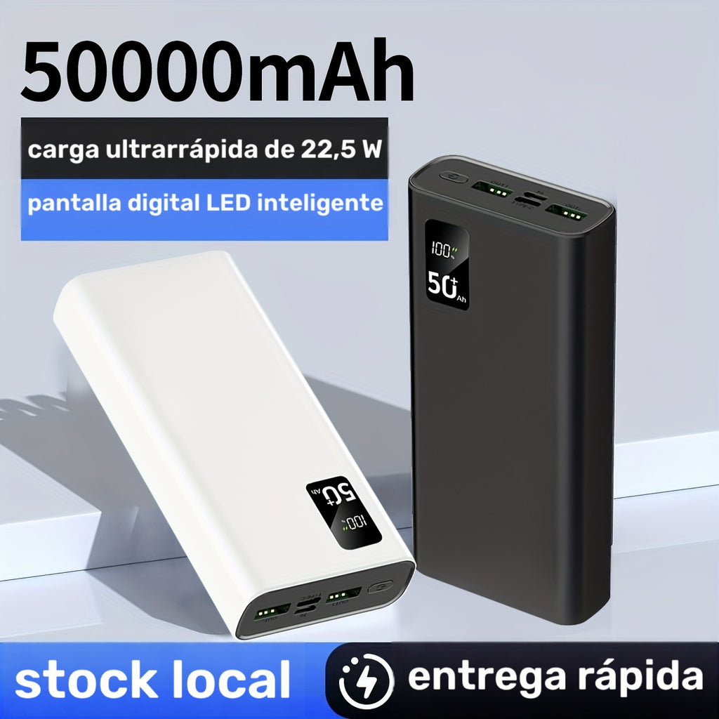 Power bank para carga durante viajes y uso diario | 5W y 50000mAh