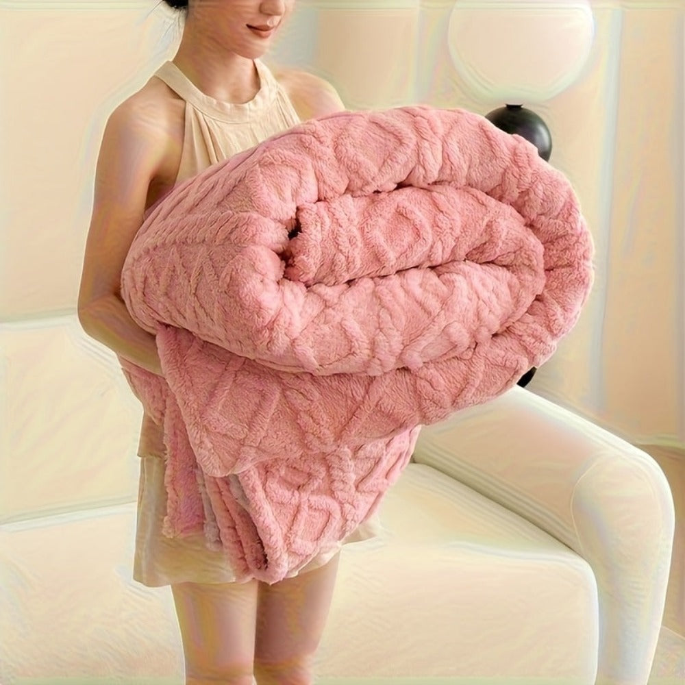 Manta de Lujo Ultra Suave de Felpa - Suave Forro Polar para Humanos | Multiusos para Sofá, Cama, Oficina y Viajes | Lavable a Máquina, Calidez para Todas las Estaciones | Varios Tamaños y Tonos Neutros