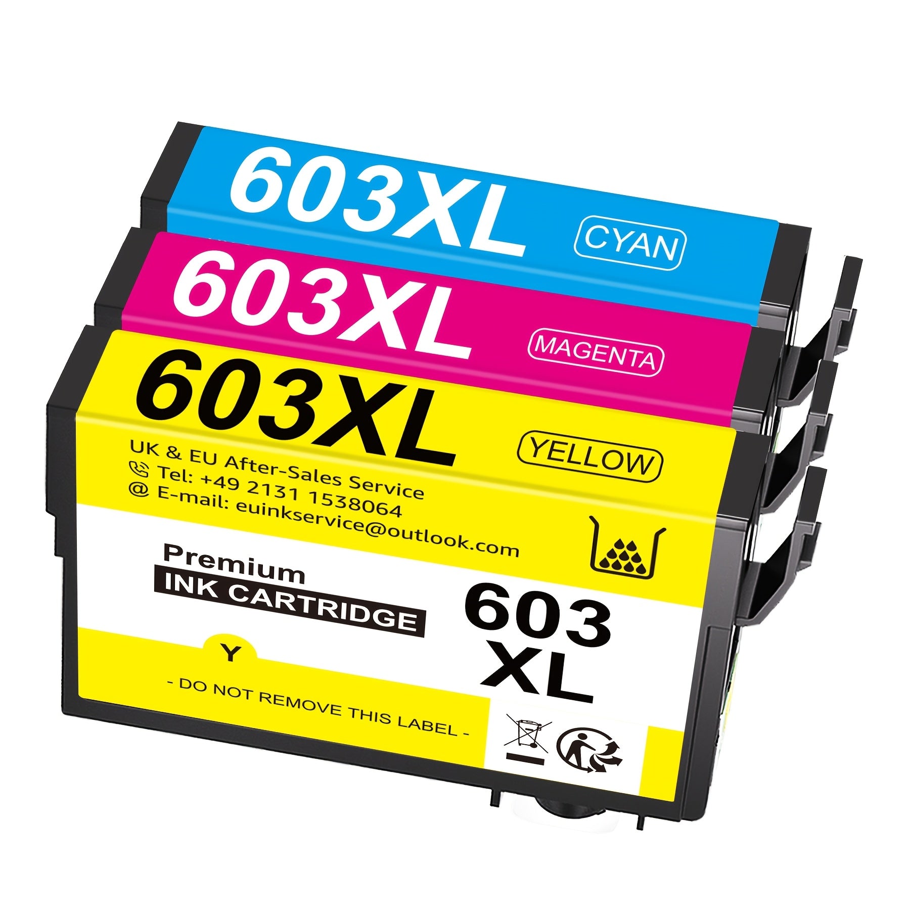Cartuchos de tinta compatibles 603XL para varios modelos Epson Expression Home y Workforce, disponibles en paquetes de 1 a 10