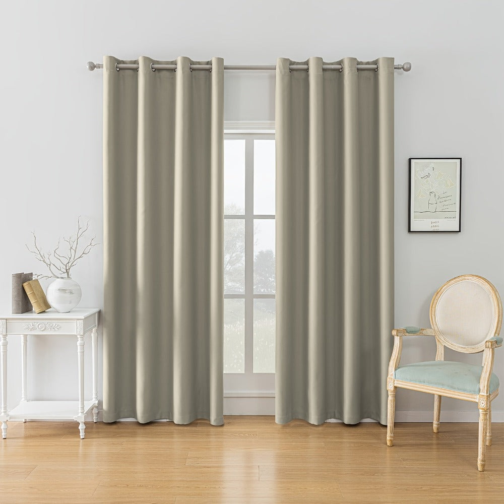 Cortinas Ystyle de Dos Piezas, Opacas, Aislamiento Térmico, Aislamiento Acústico, con Ojales, Modernas para Dormitorio y Sala de Estar