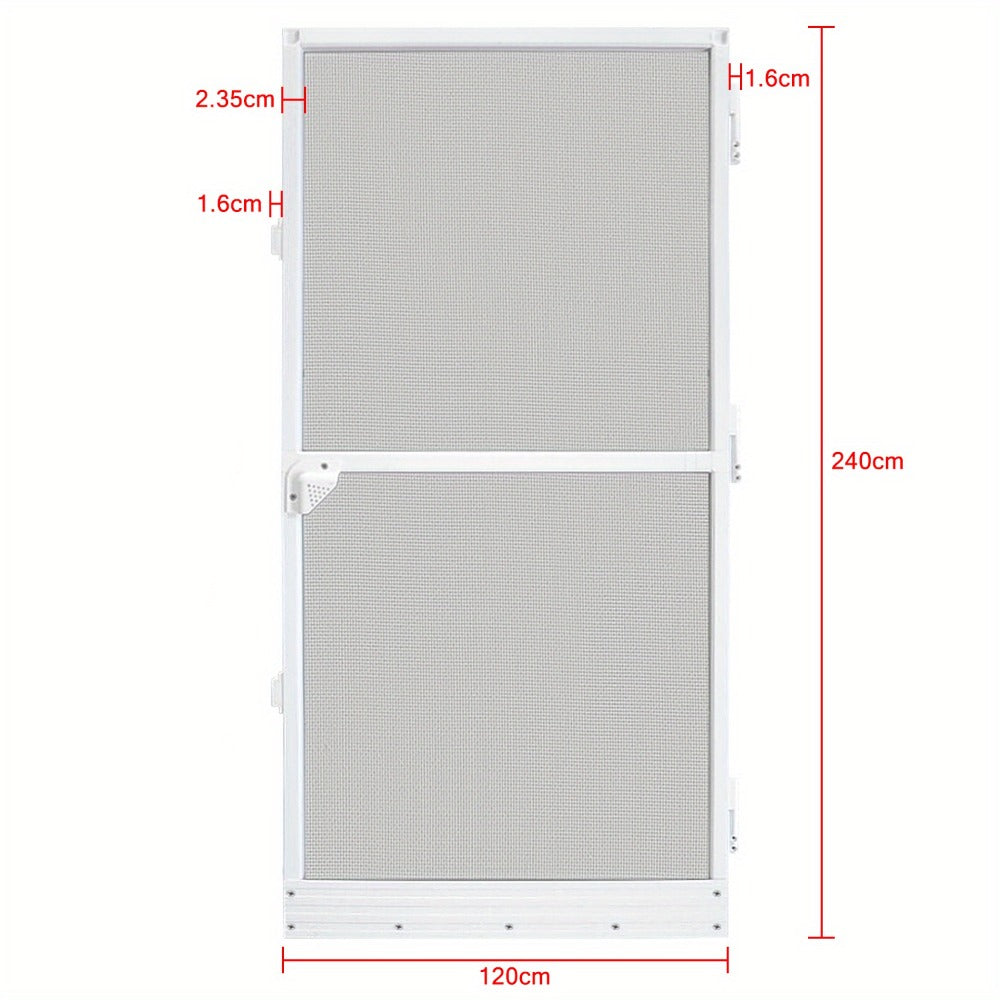 Mosquitera | Puerta de balcón con mosquitera y marco de aluminio, protección contra insectos y mosquitos, mosquitera para puerta de balcón y