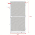 Mosquitera | Puerta de balcón con mosquitera y marco de aluminio, protección contra insectos y mosquitos, mosquitera para puerta de balcón y