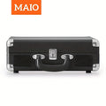 Tocadiscos Clásico Maio C200, Reproductor de Vinilo, Plancha de Discos, Unidad de Tocadiscos, Estéreo de Alta Calidad, Altavoz Integrado, 3 Velocidades, Tocadiscos Clásico con Transmisión por Correa, Salida de Audio de 3.5 mm, Compatible con Altavoces Ext
