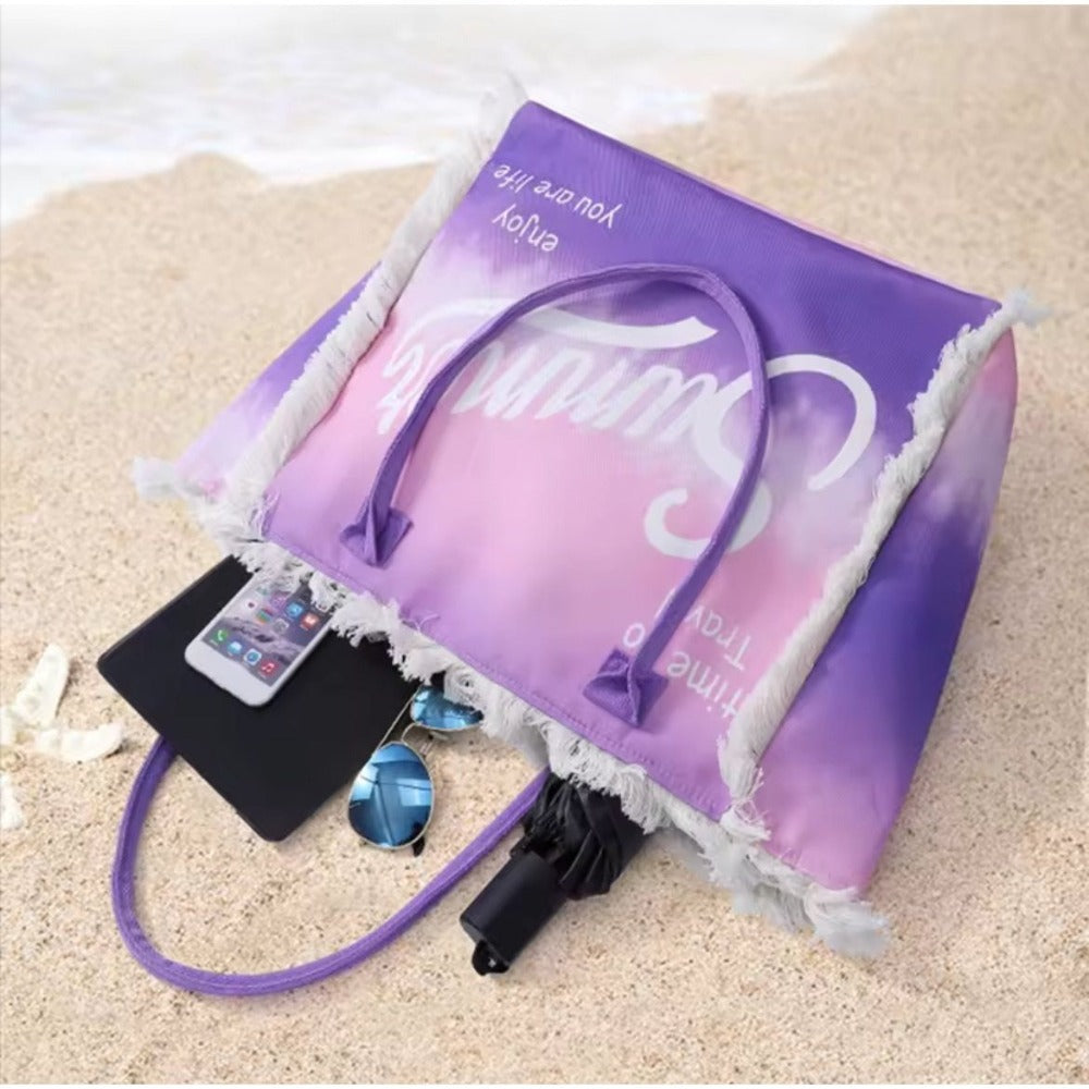 MEJORADA Bolso de Playa o piscina Grande - Diseño Verano, Ligera y Espaciosa (55x35x20 cm), TOTE BAG, Disponible en 6 Colores, Ideal para Viajes y Vacaciones