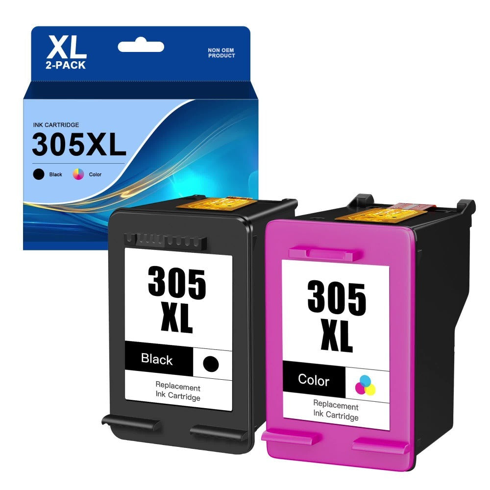 Cartuchos de Tinta 305XL Reacondicionados para HP 305 305XL Cartuchos Impresora para HP DeskJet 2700 2710 2720 2722 DeskJet Plus 4100 4110 4120 4121 4130 Envy 6010 6020 6030 6032 Envy Pro 6400 6420 (Color , 2 Juegos), Cartuchos Imprimir, Suministros Ofici