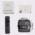 Proyector Portátil Inteligente con Android 11 Integrado, WiFi y Bluetooth 5.0, Control por Voz, 130 Lúmenes, Soporte 4K y 720P Nativo, Compatible para Cine en Casa, Proyector para Cama, Oficina, Proyector Portátil