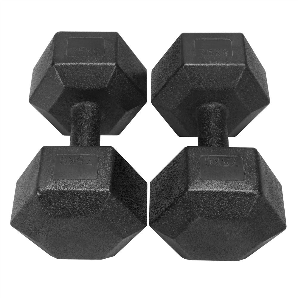 Juego de 2 Mancuernas Costoffs, Mancuernas de Hierro Fundido Hexagonales para Aeróbica, Gimnasia y Entrenamiento de Fitness