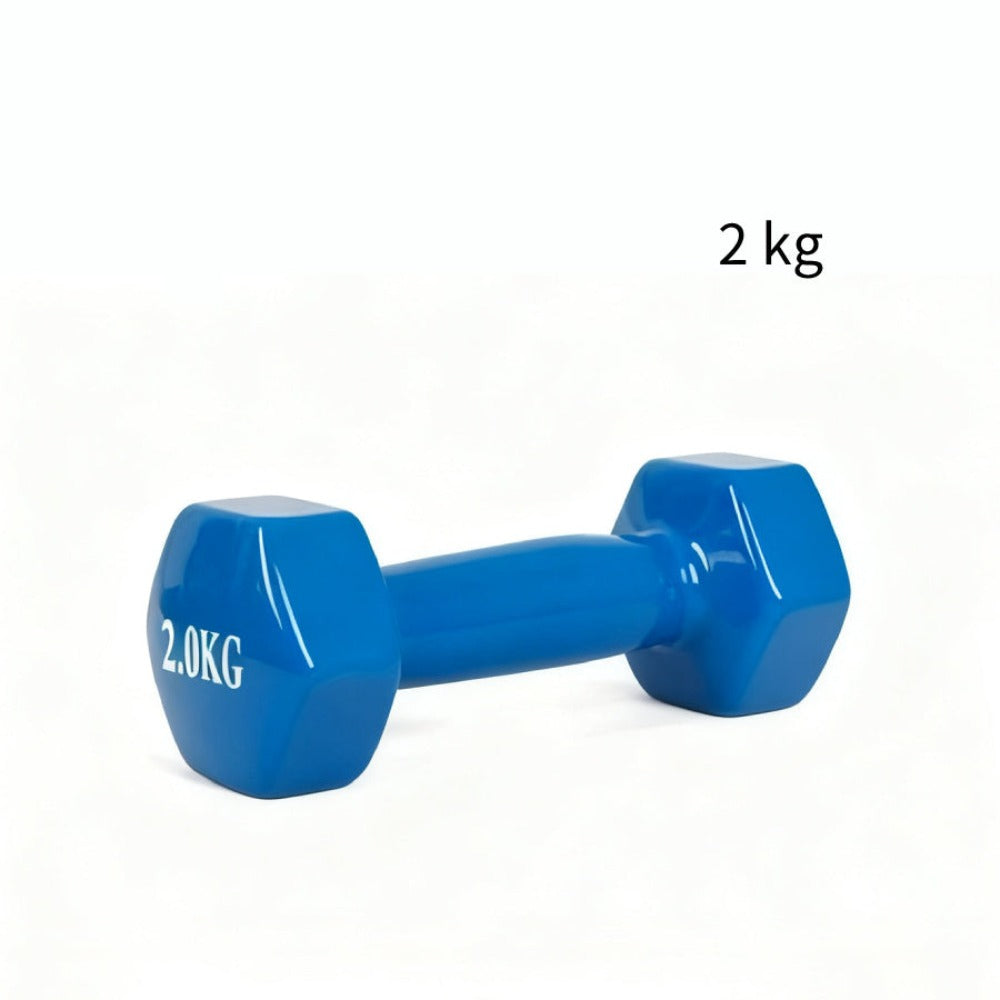 Mancuernas pequeñas de varios tamaños, azul brillante, adecuadas para uso doméstico y en el gimnasio, para fortalecer antebrazos y parte superior de los brazos, entrenamiento muscular, unisex, 0,5 kg, 1 kg, 1,5 kg, 2 kg, 3 kg, mancuernas pequeñas.