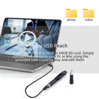 Cámara Portátil Tipo Lápiz 1080P, Recargable y Fácil de Transportar, Ideal para Grabar Reuniones, Conferencias y Clases. Perfecta para Empleados, Estudiantes y Periodistas