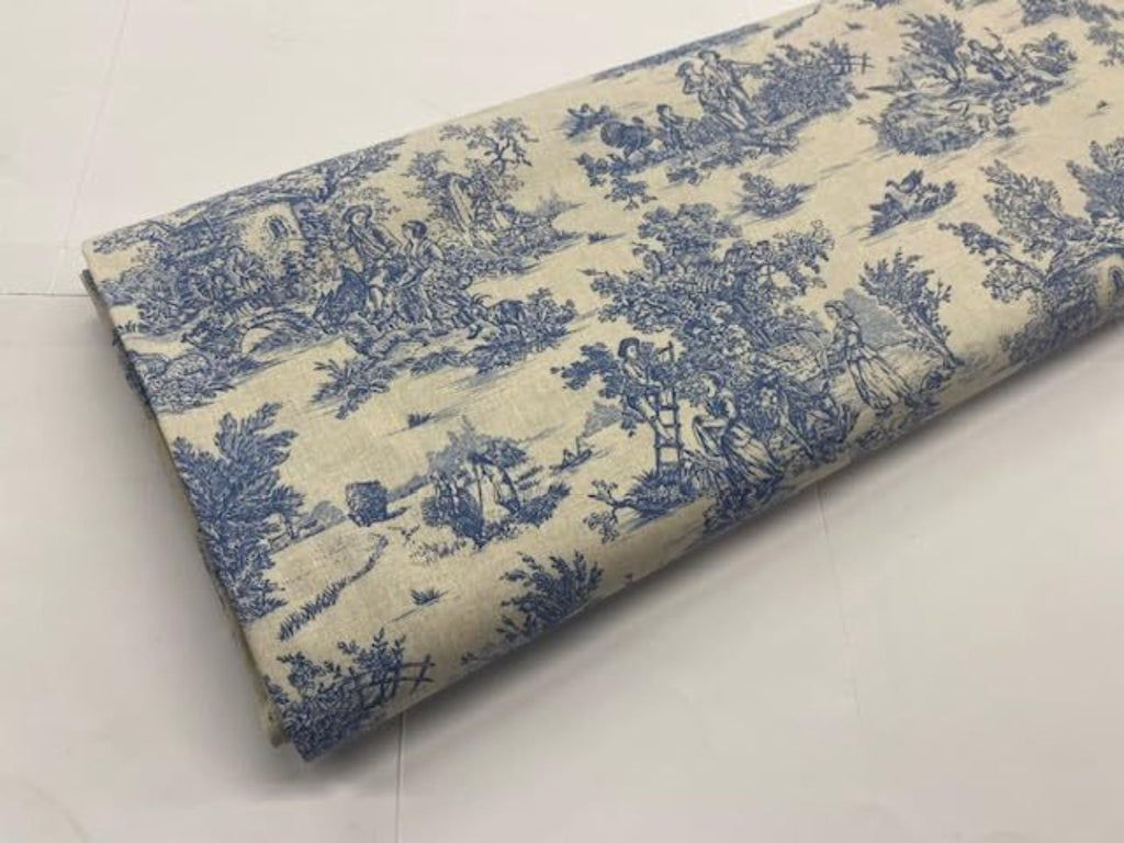 Tela de toile de jouy, telas de popelina 100%, telas de decoración, telas de labores, telas por metros,