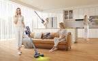 Aspiradora Inalámbrica Laresar V11, 90 Minutos de Autonomía Máxima, 650W, Aspiradora de Mano con Base de Carga, Pantalla Táctil, Aspiradora 6 en 1 para Alfombras/Suelos Duros/Pelo de Mascotas