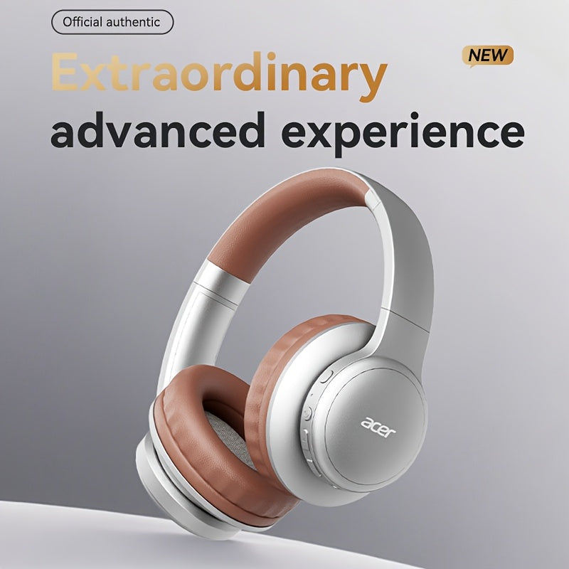 Auriculares Bluetooth | [Producto Oficial Acer] Auriculares Over-Ear Acer OHR559 OWS con Sonido Envolvente ACS, Bajos Potentes, Batería de Larga