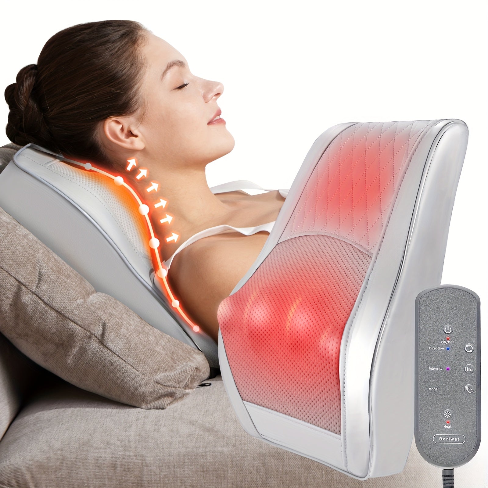 Masajeador eléctrico con calor para cuello, hombros, espalda y piernas