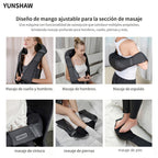 YUNSHAW Masajeador de Cuello con Calor, Masajeador Shiatsu para Cuello, Espalda, Hombro, Pie y Pierna, Masajeador de Amasamiento 3D Profundo para Casa, Oficina y Coche, Regalo Cómodo para Mamá/Papá/Mujeres/Hombres
