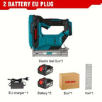 Pistola de Clavos Eléctrica sin Escobillas, Juego de Herramientas de Carpintería Automática, Compatible con Baterías ONEVAN, Ideal para Decoración del Hogar y Herramientas Eléctricas de Carpintería Industrial