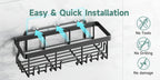 Juego de 6 estantes de ducha de acero inoxidable a prueba de óxido, organizador de baño adhesivo sin taladro, estantes de ducha que ahorran espacio para elementos esenciales de apartamento, baño, almacenamiento de cocina, decoración del hogar rentable, es