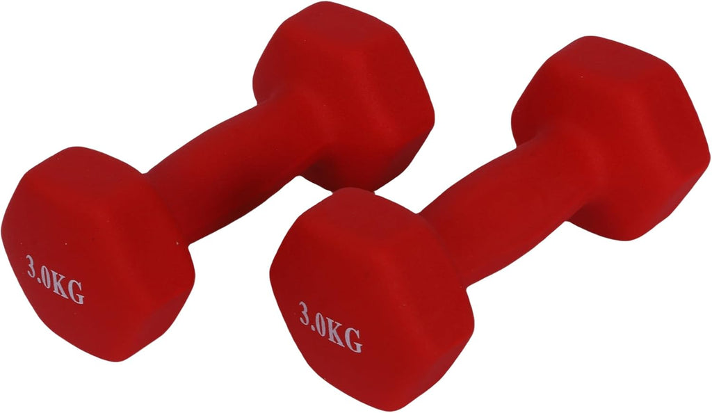 Mancuernas Fijas de Neopreno para Ejercicios en Gimnasio | Material: Hierro con Revestimiento de Vinilo | Pesas para Mujeres y Hombres