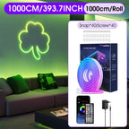 30m/20m/15m/10m/5m Luces LED Neon Flexibles Inteligentes con Control por App/Mando, Alta Calidad, Regulables, Lámpara RGB para Exteriores, Sincronización Musical o DIY, Función Temporizador para Habitaciones, Regalos