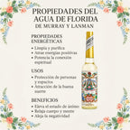 Murray & Lanman Agua de Florida 270 ml – Original de Perú – Agua de Colonia Esotérica y Aromática para Limpieza Energética, Ritual y Bienestar