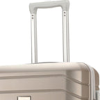 PROVITERA Conjunto de 4 maletas rígidas de ABS con estuche de belleza, maleta con asa telescópica y ruedas fáciles de rodar, carrito con cerradura y candado de código, equipaje de mano con diseño moderno ultra resistente