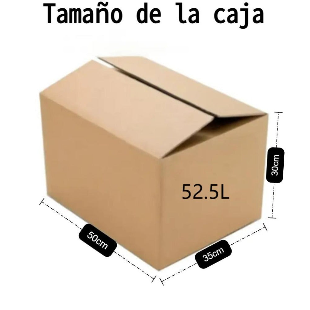 Caja de cartón marrón ondulado (Pack de 12-20 unidades) – 5 tamaños disponibles – Embalaje resistente para envíos y mudanzas – Fabricado en España
