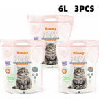 Arena para gatos de tofu, 18 litros (3 bolsas) | Aglomeración rápida, desodorizante eficaz | Ingredientes 100% naturales | Soluble en agua | Neutraliza olores | Sin polvo | Súper absorbente | Ligera | Disponible en aromas Original, Lavanda, Manzana y Limó