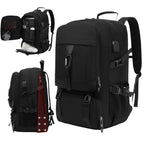Mochila de Viaje para Cabina de Avion 45x30x20 para Vuelo Barato Equipaje de Mano y Espaciosa con Compartimento para Zapatos y Mochila Antirrobo Multifuncional para Viajes 2210.