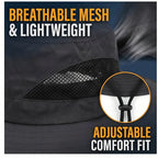 Sombrero de pesca para hombre de ala ancha con ventilador solar, incluye 2 ventiladores, recargable, ala grande, fresco y transpirable, apto para diversas ocasiones: correr, acampar, pescar, viajar