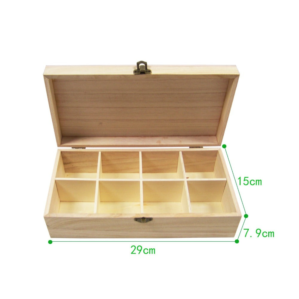 Caja de Joyas de Madera con Compartimentos | Caja Organizadora de Joyas de Madera (Varios Modelos) | Caja de Almacenamiento de Joyas de Madera con Tapa | Caja de Joyas de Madera con Cerradura