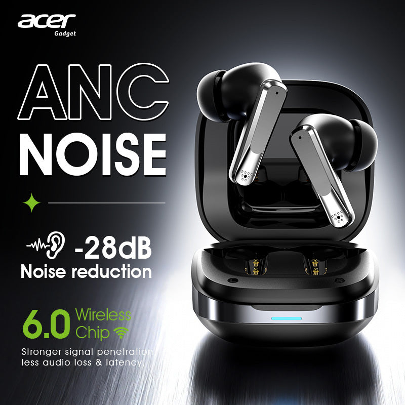 Auriculares Bluetooth | Auriculares inalámbricos Acer Ohr646 originales y oficiales, intrauditivos, inalámbricos 6.0 ANC con reducción activa de