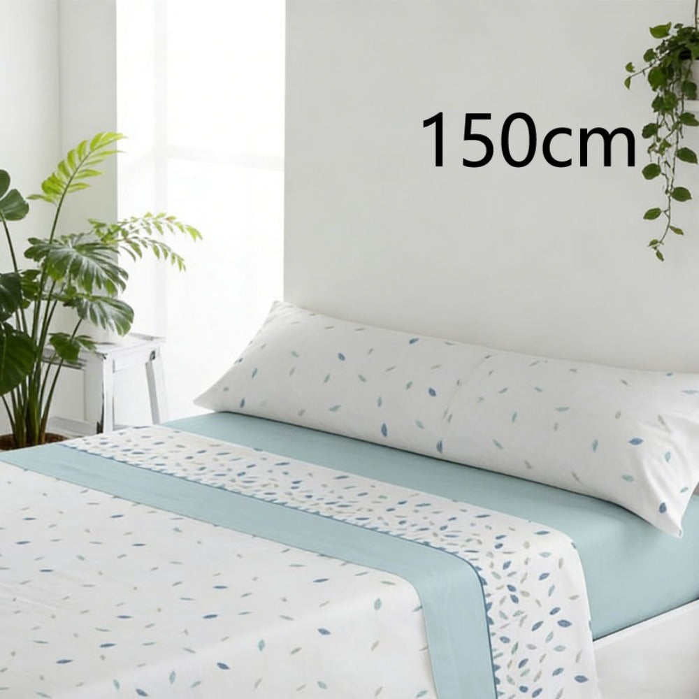 Juego de ropa de cama (Sábana ajustable, Cubrecama, Funda de almohada) | Juego de sábanas estampadas de 3 piezas | Primavera/Verano | Múltiples estilos | Tejido suave | 180cm - Múltiples tamaños disponibles