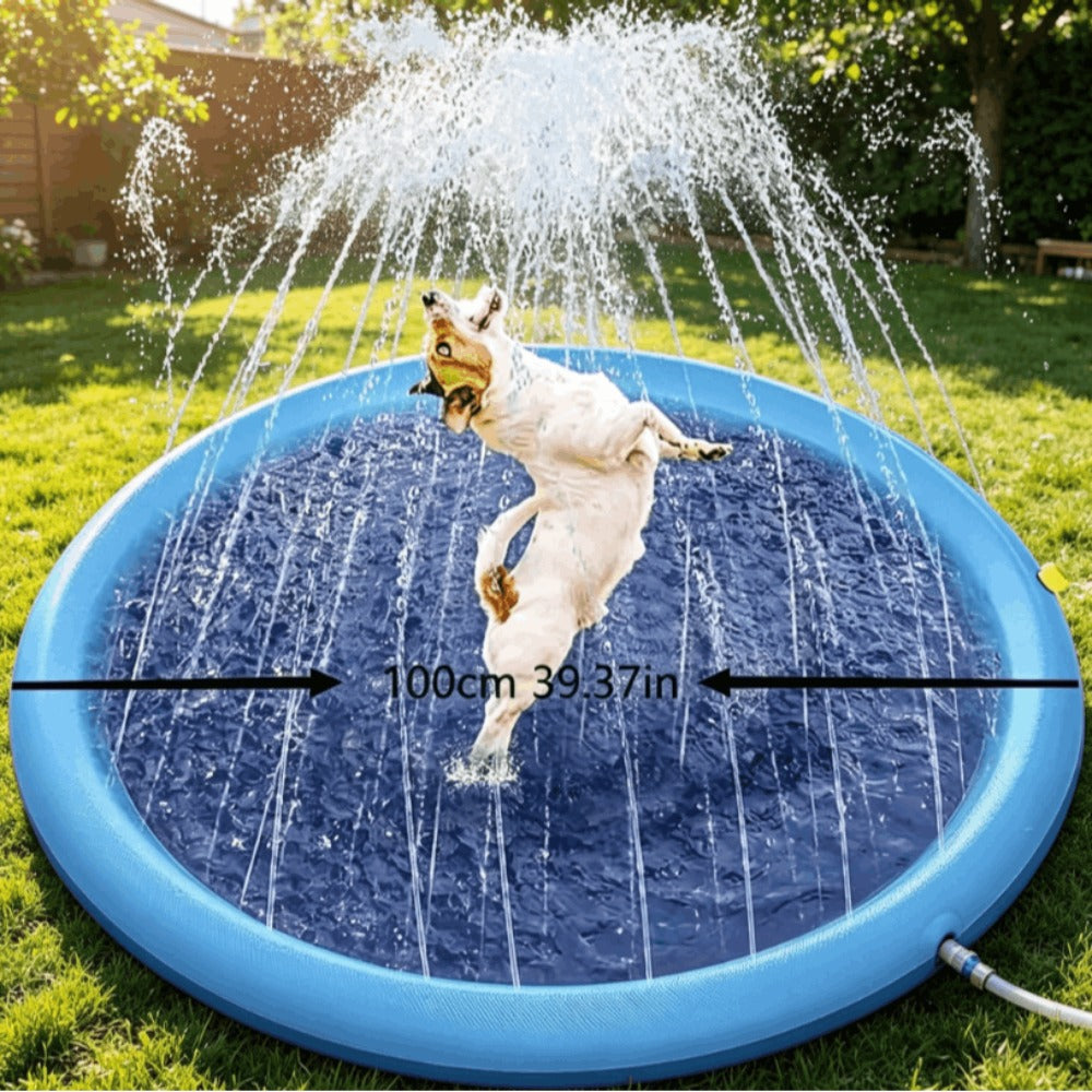 Piscina para Perros Grandes tapete de Juego para Perros Piscina Plegable para Perro Plegable y Portátil de PVC