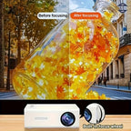 Mini Proyector HD Compacto para Cine en Casa y Camping, Compatible con 1080P, Alimentado por USB, Diseño Portátil con Pantalla LCD, Perfecto para Uso en Interiores y Exteriores