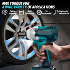 Llave de impacto inalámbrica de 420 Nm para tuercas coche y neumáticos | diseño funcional