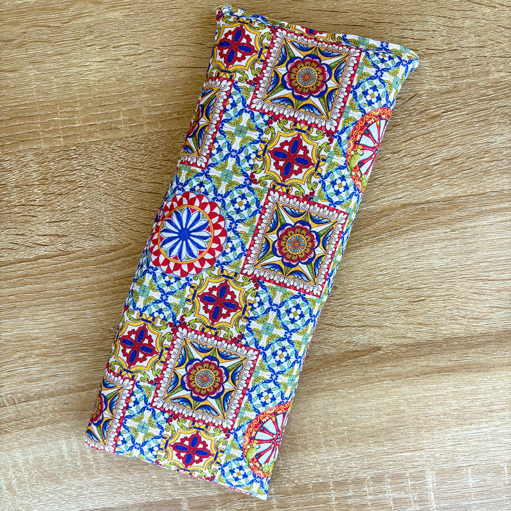 Bolsitas de semillas para microondas, 30 x 13 cm, multiusos, terapia de frío y calor para aliviar dolores musculares, menstruales y de cuello. Aptas para microondas y congelador. Hecho a mano. Terapia de frío y calor. Alivia calambres, cólicos y migrañas.